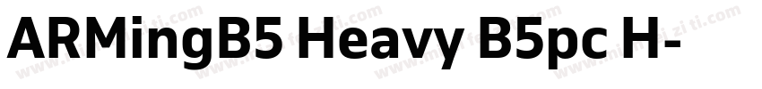 ARMingB5 Heavy B5pc H字体转换
